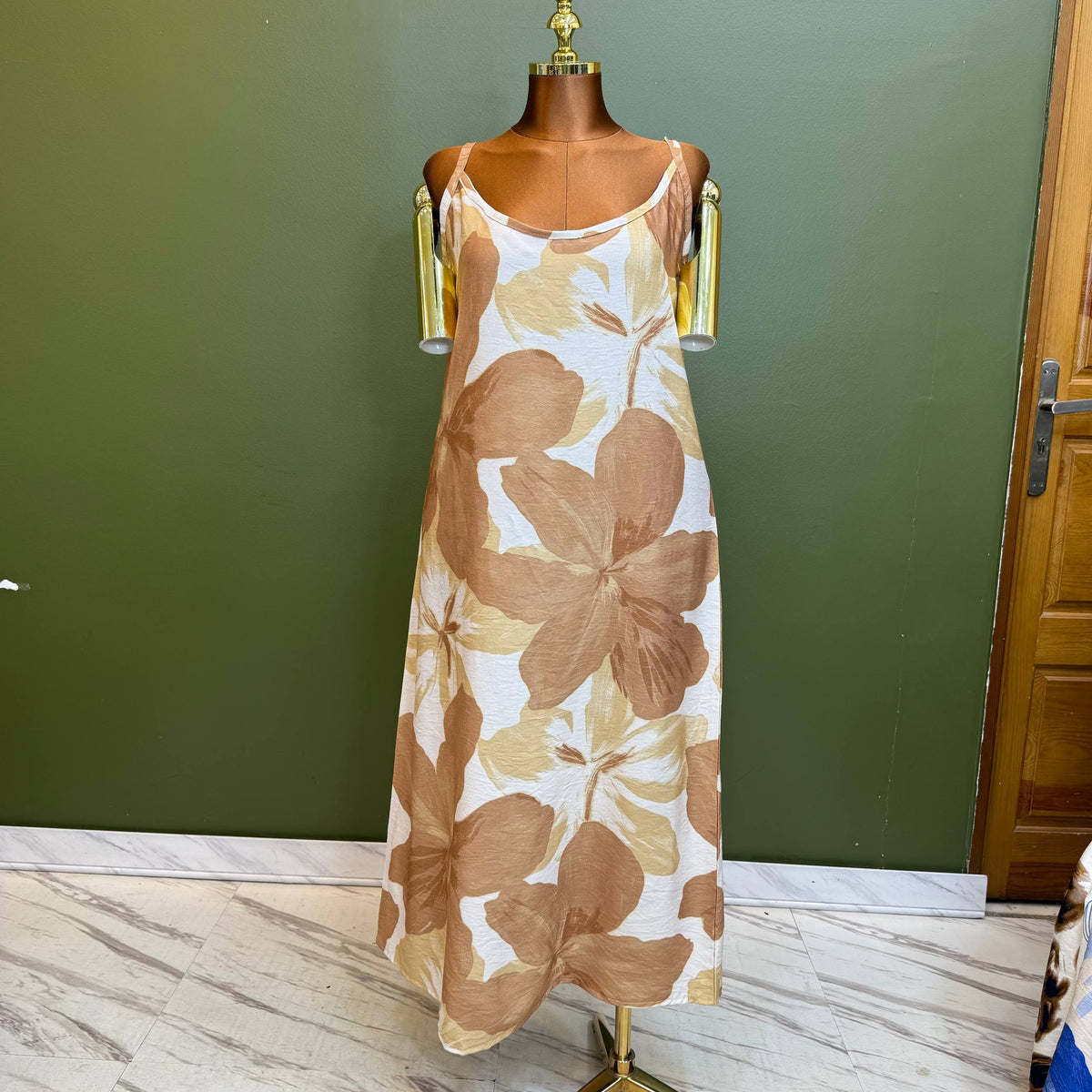 Backless Maxi Dress PRINT