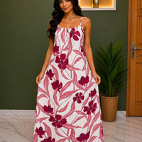 Backless Maxi Dress PRINT