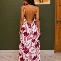 Backless Maxi Dress PRINT