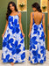 Backless Maxi Dress PRINT