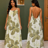Backless Maxi Dress PRINT