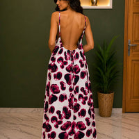 Backless Maxi Dress PRINT