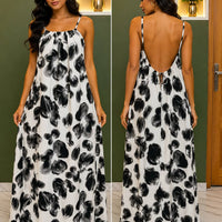 Backless Maxi Dress PRINT
